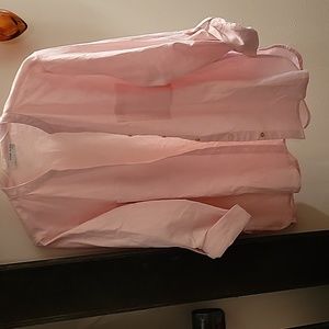 Anne Klein pink button-down blouse